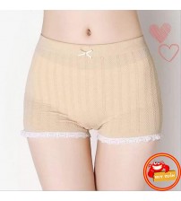 Quần mặc trong váy dệt gân viền ren cao cấp